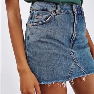 Topshop Moro denim skirt